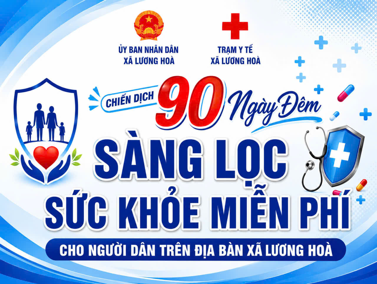 XÃ LƯƠNG HÒA TẬP TRUNG ĐẨY MẠNH KHÁM SỨC KHỎE, SÀNG LỌC MIỄN PHÍ, QUYẾT TÂM HOÀN THÀNH CHỈ TIÊU ĐƯỢC GIAO