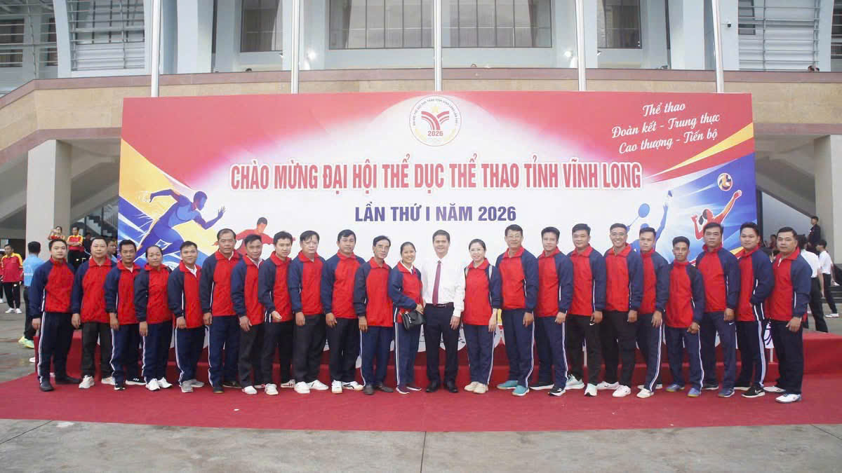 XÃ LƯƠNG HÒA THAM DỰ KHAI MẠC ĐẠI HỘI THỂ DỤC THỂ THAO TỈNH VĨNH LONG LẦN THỨ NHẤT NĂM 2026
