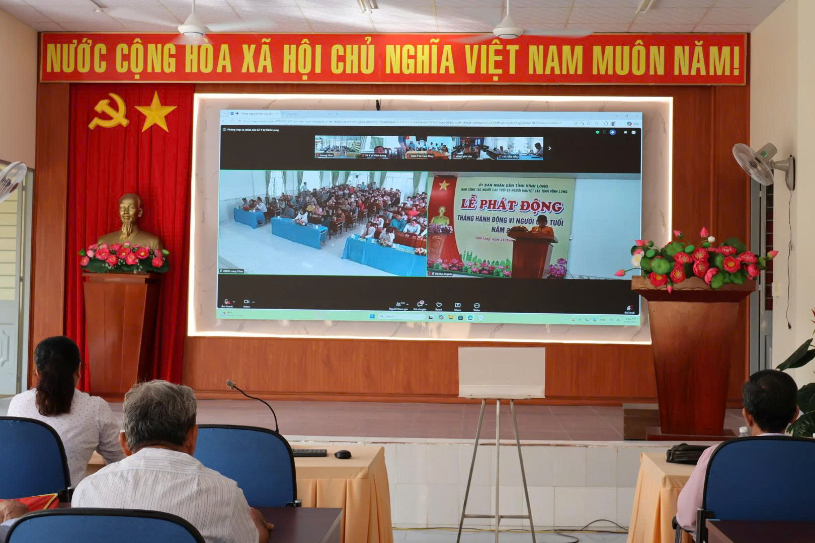 XÃ LƯƠNG HÒA THAM DỰ CHƯƠNG TRÌNH LỄ PHÁT ĐỘNG THÁNG HÀNH ĐỘNG VÌ NGƯỜI CAO TUỔI NĂM 2026