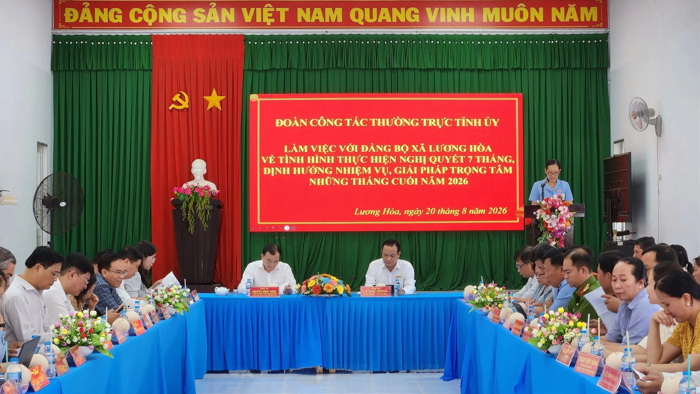 BIẾN THÁCH THỨC THÀNH HÀNH ĐỘNG: XÃ LƯƠNG HÒA QUYẾT TÂM HOÀN THÀNH CAO NHẤT MỤC TIÊU NĂM 2026