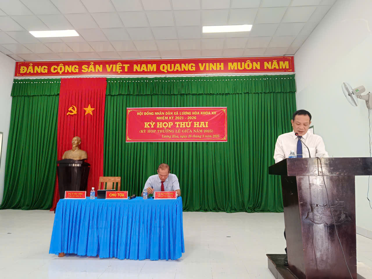 Kỳ họp thứ 2 Hội đồng nhân dân xã Lương Hòa khóa XII, nhiệm kỳ 2021-2026