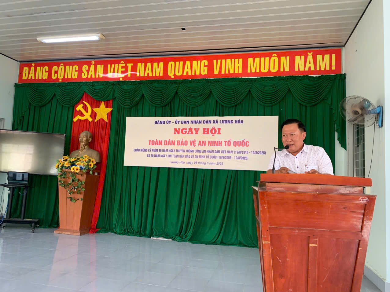 Xã Lương Hòa long trọng tổ chức ngày Hội toàn dân bảo vệ an ninh tổ quốc năm 2025